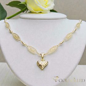   Goldfilled Antialergénny Luxusný Náhrdelník 45cm Dlhý a  6,5mm Široký Farba 14K