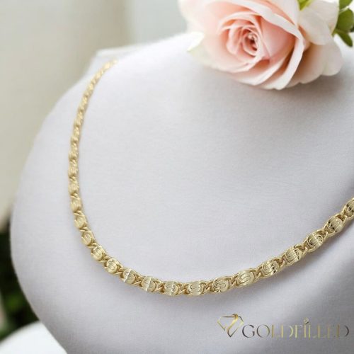 Antialergénny náhrdelník Goldfilled 55cm dlhý a 4,2mm široký Farba 14K  