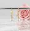Goldfilled Antiallergén Náušnice 22mm 14K farba	