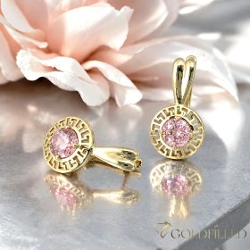 Goldfilled antialergénne náušnice 19 mm 14K farba