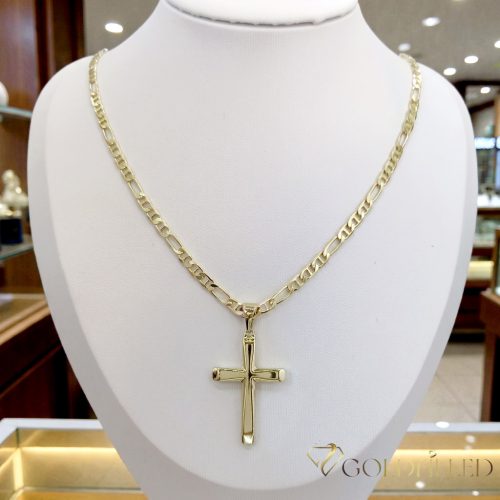Antialergická Goldfilled náhrdelník 50cm/4mm + prívesok, farba 14K
