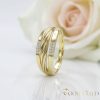 Antialergický prsteň „Goldfilled” v rôznych veľkostiach, farba 14K