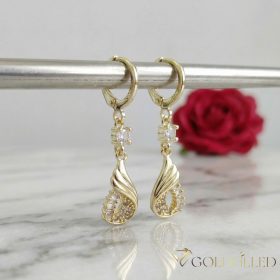 Goldfilled Antialergénne Náušnice 38mm 14K farba