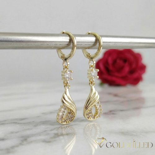 Goldfilled Antialergénne Náušnice 38mm 14K farba