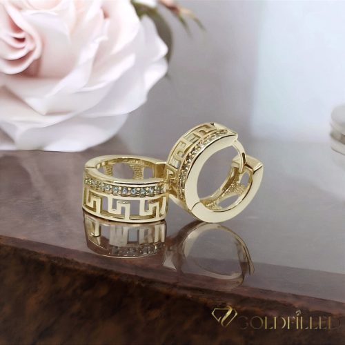 Goldfilled antialergénne náušnice 14mm 14K farba Multicolor 