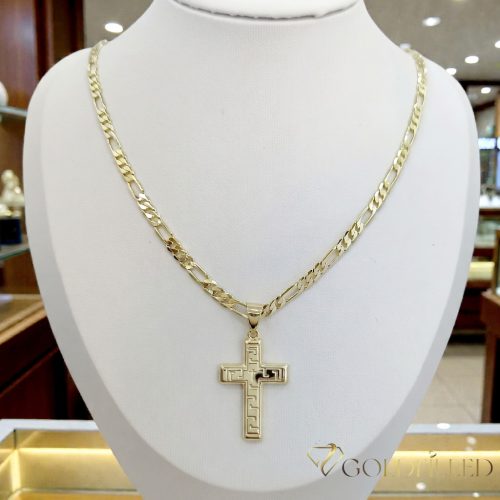 Antialergická Goldfilled náhrdelník 50cm/4mm + prívesok, farba 14K