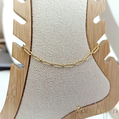 Goldfilled Náramok na členok 29cm/3mm Farba 14K
