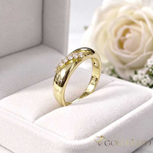 Antialergický prsteň „Goldfilled” v rôznych veľkostiach, farba 14K