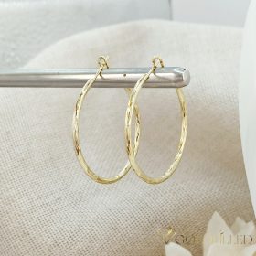   Goldfilled Antialergenní  Kruhové náušnice 40mm 14K farba	