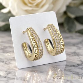 Goldfilled antialergénne náušnice 17 mm 14K farba