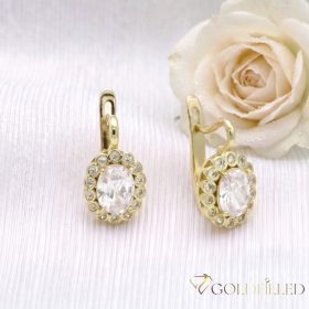 Goldfilled antialergénne náušnice 20 mm 14K farba