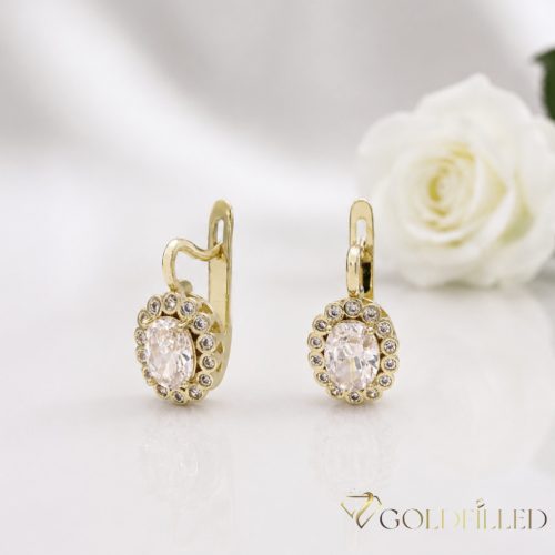 Goldfilled antialergénne náušnice 20 mm 14K farba