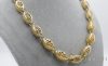 Exkluzívny antialergénny pozlátený náhrdelník „Goldfilled“, 60 cm dlhý a 10 mm hrubý, farba 14K (105 gramm)