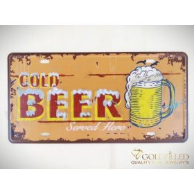 DEKORATIVNÍ KOVOVÁ TABULE 15X30 CM