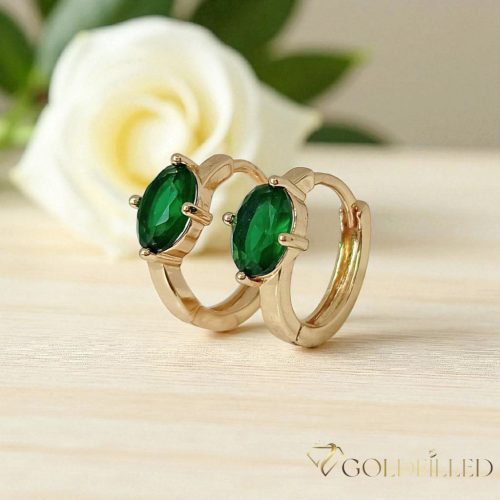 Goldfilled antialergénne náušnice 15 mm 18K farba