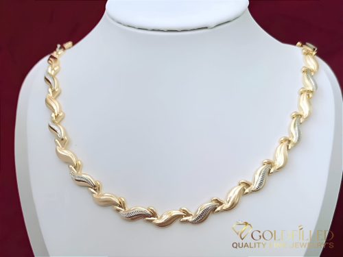 Exkluzívny antialergický náhrdelník „Goldfilled” 45cm/7,2mm, viacfarebný