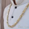 Goldfilled Antialergénny Luxusný Barakka Náhrdelník 70cm Dlhý a 11mm Široký (160g) Farba 14K Multikolor