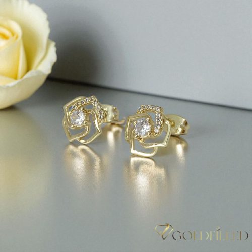 Goldfilled Antiallergén Náušnice 12mm 14K farba	