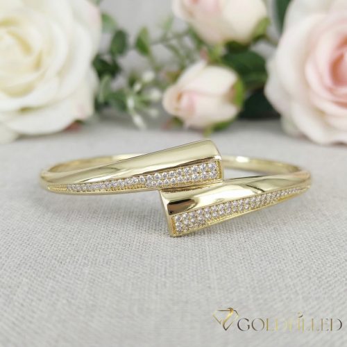 Antialergický náramok „Goldfilled” 4-16mm  farebný (14K) průměr 60mm "otevíratelný"