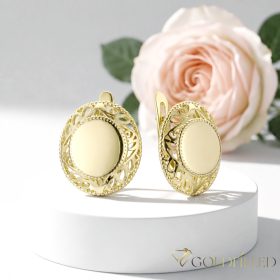 Goldfilled antialergénne náušnice 20 mm 14K farba