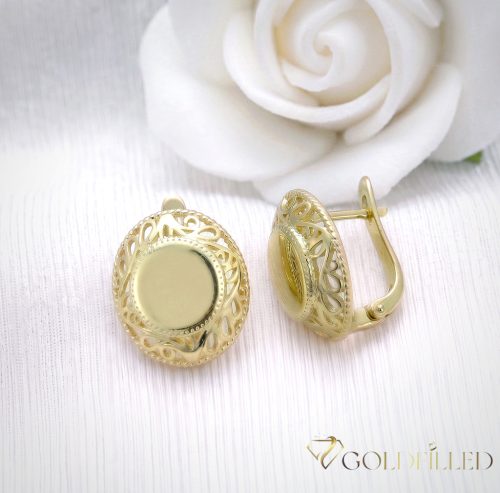 Goldfilled antialergénne náušnice 20 mm 14K farba