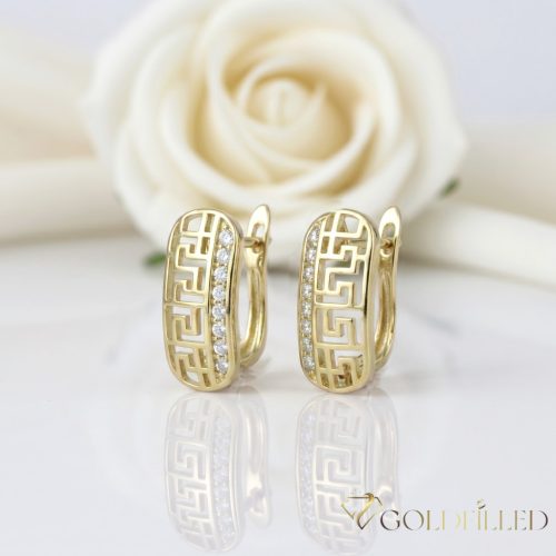 Goldfilled antialergénne náušnice 19 mm 14K farba