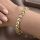Antialergénny pozlátený náramok „Goldfilled“, dĺžka 17 cm a šírka 8 mm, farba 14K