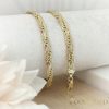 Goldfilled Antialergénny Luxusný Náhrdelník 50cm Dlhý a 6mm Široký Farba 14K