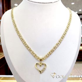   Antialergická Goldfilled náhrdelník 45cm/5,2mm + prívesok, farba 14K