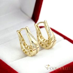 Goldfilled antialergénne náušnice 20 mm 14K farba