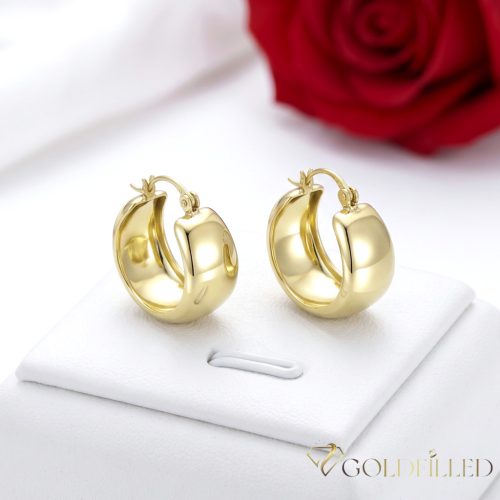 Goldfilled antialergénne náušnice 25 mm 14K farba