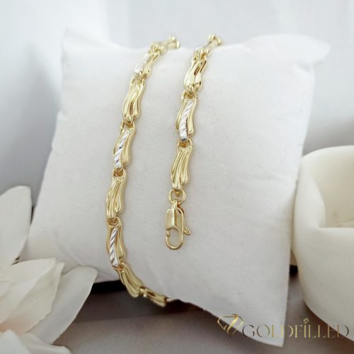 Exkluzívny antialergický pozlátený náhrdelník „Goldfilled“, vo viacerých veľkostiach a 5,2 mm hrubý, 14K farba Multicolor 