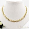 Goldfilled Antialergénny Luxusný Náhrdelník 50cm Dlhý a  7mm Široký Farba 14K