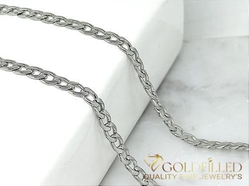 Antialergická pozlátená náhrdelník „Goldfilled“, dĺžka 50 cm a šírka 3,5 mm, 