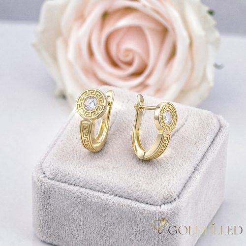 Goldfilled antialergénne náušnice 16 mm 14K farba