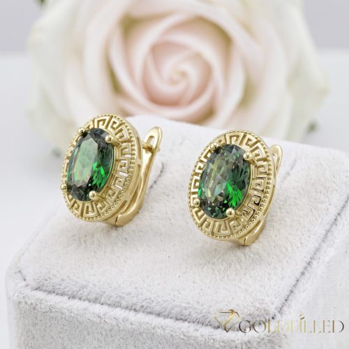 Goldfilled antialergénne náušnice 18 mm 14K farba