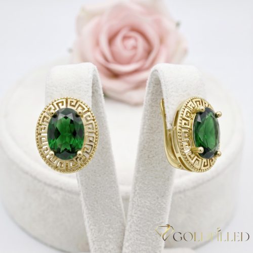 Goldfilled antialergénne náušnice 18 mm 14K farba