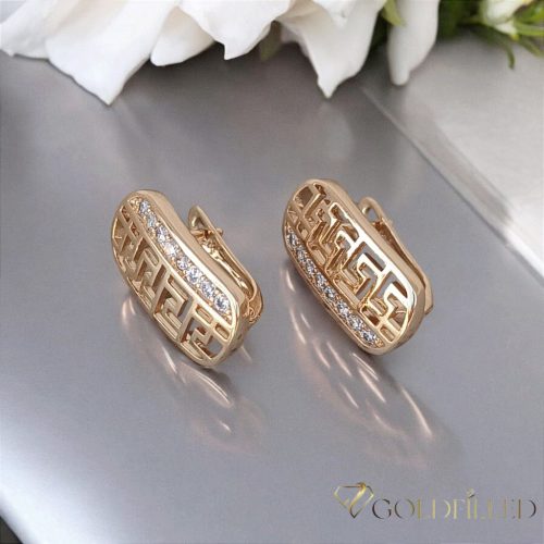 Goldfilled antialergénne náušnice 20 mm 18K farba