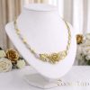 Exkluzívny antialergický náhrdelník „Goldfilled” 45cm/6-20mm,  14K viacfarebný