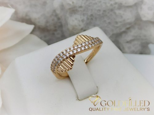 Antialergický prsteň „Goldfilled” v rôznych veľkostiach, farba 18K
