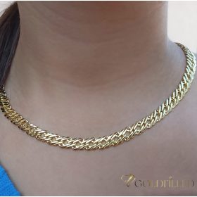   Goldfilled Antialergénny Luxusný Náhrdelník 50cm Dlhý a  7mm Široký Farba 14K