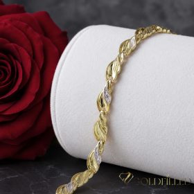   Exkluzívny antialergický pozlátený náramok „Goldfilled“, v několika velikostech 7 mm šírka, 14K farba