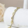 Exkluzívny antialergický pozlátený náramok „Goldfilled“, v několika velikostech 7 mm šírka, 14K farba