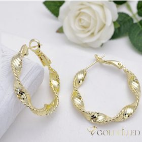   Goldfilled Antialergenní   kruhové náušnice 30mm 14K farba	