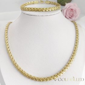   Antialergénny Goldfilled náhrdelník 50cm/6mm + náramok 19cm farba 14K