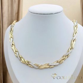   Exkluzívny antialergický náhrdelník „Goldfilled” 45cm/8mm, 14K viacfarebný